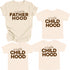 Matching Shirts- No Hood like Fatherhood/ Motherhood/ChildHood (Multiple Colors)
